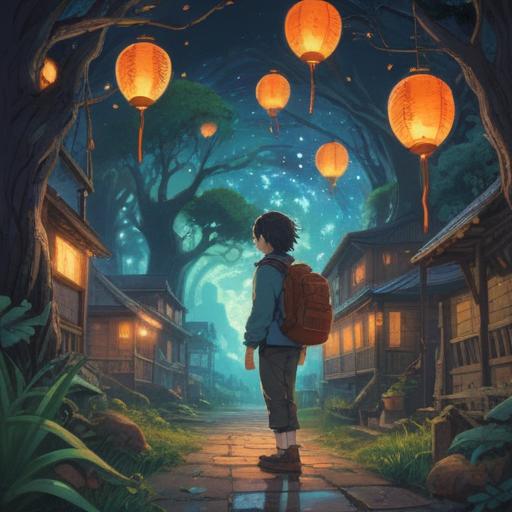 A mystical scene depicting a weary traveler surrounded by swirling energies, ethereal lights, and symbolic representations of their struggles, a serene forest backdrop, soft glowing orbs floating in the air, deep introspective expressions, hints of spiritual guidance, the weight of emotions reflected in the environment, calming yet turbulent atmosphere, vivid colors reflecting inner turmoil, 4k