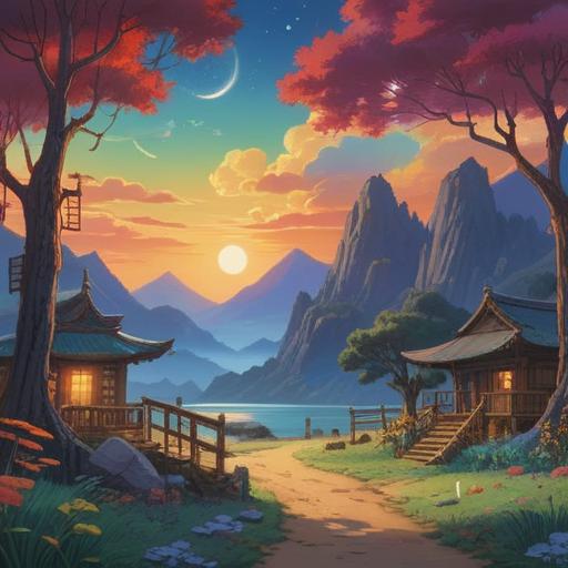 A mysterious scene depicting spiritual signs hidden in everyday life, subtle yet captivating symbols, an ethereal glow around certain objects, a serene landscape at dusk, gentle light filtering through the trees, a sense of wonder and introspection, soft colors, dreamlike atmosphere, inviting exploration, intricate details, 4k