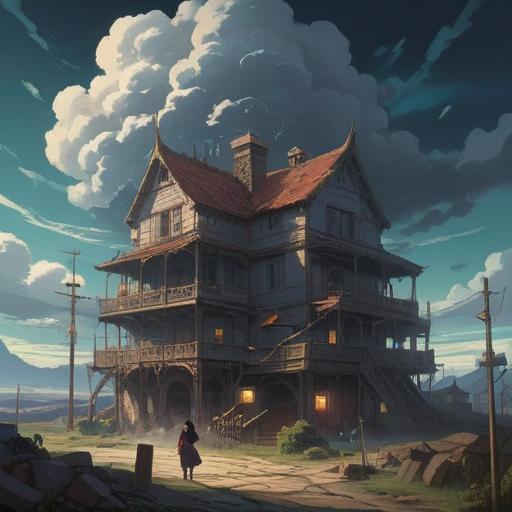 A spiritual illustration depicting a series of unfortunate events leading to positive signs, ethereal light breaking through dark clouds, symbolic representations of hope and transformation, a mystical landscape with vibrant colors, characters showing resilience and enlightenment, harmonious balance between sorrow and joy, 4k