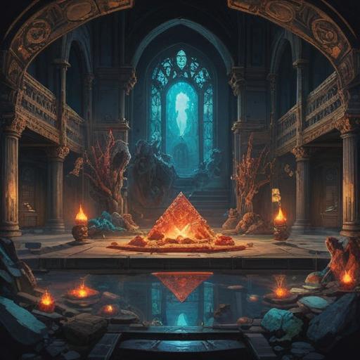 A dirty person embodying spiritual meaning, juxtaposition of uncleanliness and enlightenment, symbolic elements like ancient relics and crystals, shadows representing inner turmoil, contrasting light illuminating the figure, emotional depth, thought-provoking scene, 4k