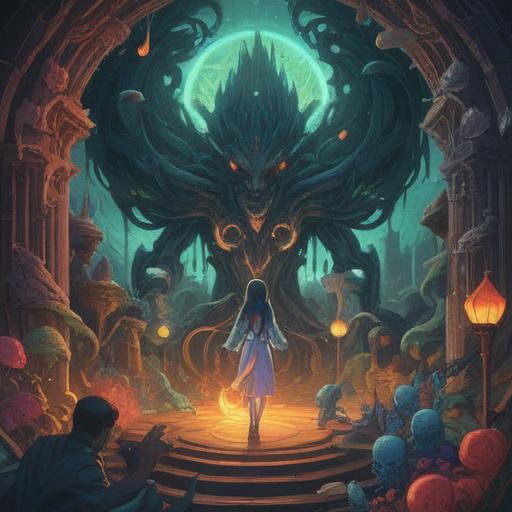 An illustration showing various spiritual signs when becoming sullen, ethereal light emanating from symbolic figures, a subtle shift in colors representing mood changes, surrounded by nature, emphasizing mindfulness, serene expressions on characters, intricate details, 4k