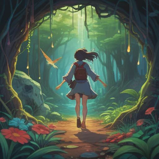 A serene illustration depicting a person feeling clumsy and avoiding their surroundings, ethereal light shining down, symbolic animals representing intuition, gentle reminders of spiritual signs around, calming nature scene, atmospheric elements conveying awareness, 4k