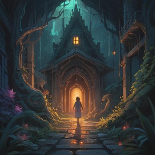 A mysterious and serene illustration depicting the concept of spiritual signs related to indifference, ethereal symbols in the background, shadowy figures representing emotional states, illuminated pathways symbolizing awareness, a tranquil forest setting, soft light filtering through the trees, inviting and thought-provoking atmosphere, 4k