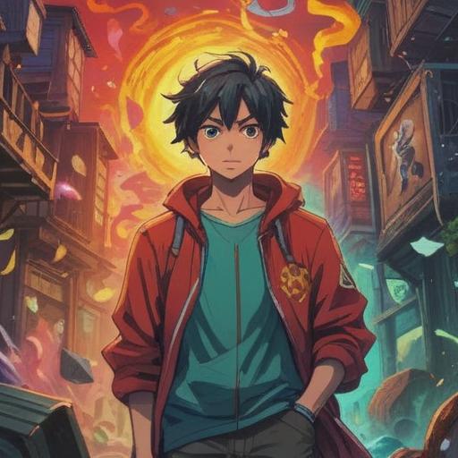 A dynamic scene depicting a person facing their fears, vibrant colors, courageous expressions, overcoming obstacles, elements symbolizing luck, emotional journey, transformative moment, hopeful atmosphere, 4k