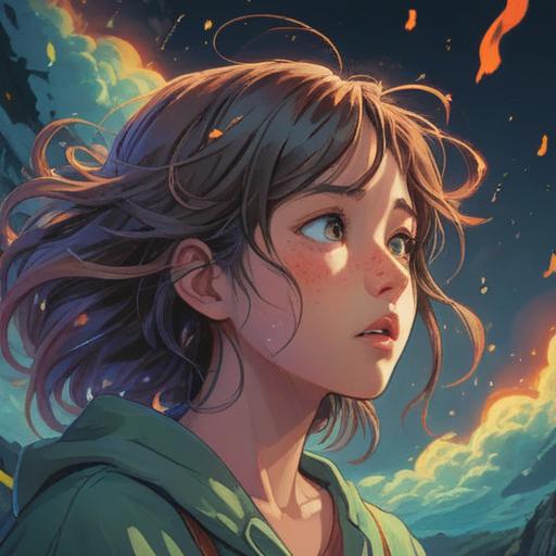 A serene illustration depicting a person experiencing a runny nose, soft ethereal light, symbolic elements representing spiritual awareness, interconnectedness with nature, a calm expression reflecting introspection, gentle wind moving through trees, capturing the essence of spiritual signs, inviting viewers to ponder, 4k