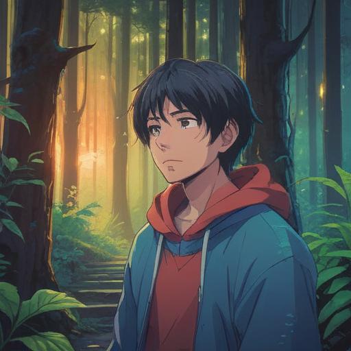 A serene, mystical scene depicting an individual in a calm setting, soft focus on the person's face showing a contemplative expression, surrounded by ethereal light and gentle nature elements, a faint glow around the nose symbolizing the feeling of an impending sneeze, lush greenery in the background, hints of spiritual symbols subtly woven into the scene, calming color palette, peaceful atmosphere, 4k