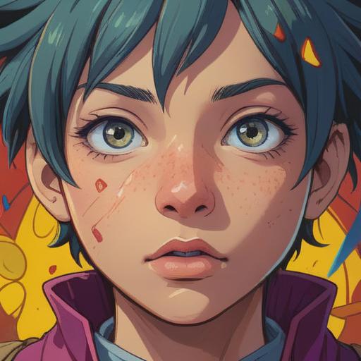 A close-up illustration of a person's face with a noticeable pimple on the tip of their nose, surrounded by symbolic elements like rays of light and spiritual icons, reflecting the concept of transformation and self-awareness, hints of intuitive guidance, ethereal atmosphere, delicate details, introspective expression, 4k