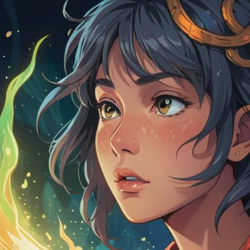 A close-up of a person's nose with a noticeable bump, surrounded by ethereal light, symbolic elements representing spiritual signs, serene facial expression, mystical atmosphere, soft focus, detailed skin texture, suggestive of inner conflict and healing, vibrant colors, serene background, conveying a deep sense of awareness and mindfulness, 4k