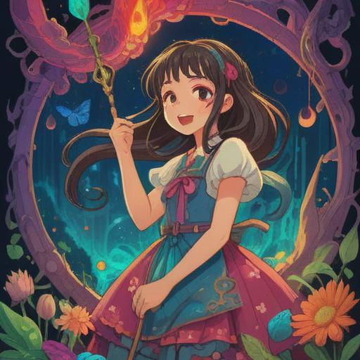 A whimsical and colorful illustration, featuring a lucky charm inspired by the spiritual power of nasal mucus, vibrant and playful design, surrounded by symbols of good fortune like four-leaf clovers and lucky coins, magical aura, cartoonish style, cheerful atmosphere, 4k