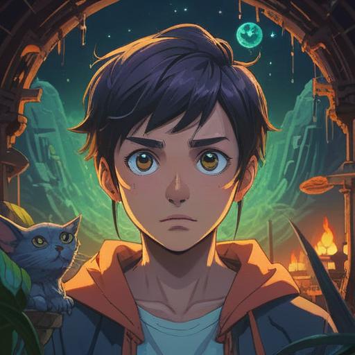 A mystical scene depicting a person with a small blemish on their forehead, surrounded by ethereal light, symbols of spirituality such as mandalas and chakras, a serene expression reflecting inner peace, nature elements like trees and flowers in the background, soft glow and harmony, captivating atmosphere, deep connection to the universe, 4k