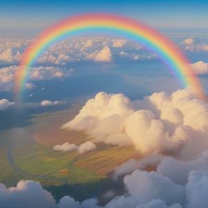 飛行機から見る虹のスピリチュアルな意味を解説