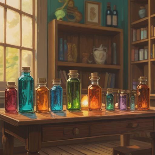 A tranquil scene of a serene room filled with soft, warm light, various essential oil bottles displayed on a wooden table, a person meditating with closed eyes surrounded by aromatic candles and plants, soft steam rising from a diffuser, emphasizing relaxation and wellness, a sense of calm and peace, inviting atmosphere, 4k