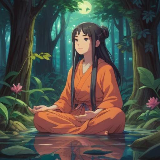 A serene image depicting the essence of spiritual signs emerging from workplace fatigue, a person meditating in a peaceful environment, surrounded by soft light and ethereal energy, symbols of tranquility and renewal, gentle colors reflecting inner peace, calming nature elements, inviting atmosphere, 4k