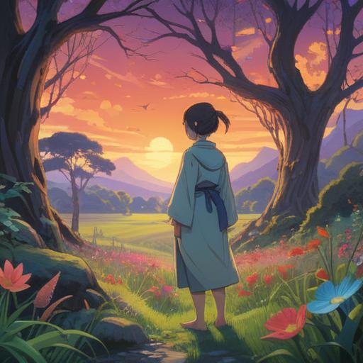 A serene and tranquil scene, soft glowing energies surrounding a meditative figure, gentle light illuminating a peaceful landscape, symbols of healing and energy flow, ethereal elements representing spiritual awakening and rejuvenation, harmonious colors blending into nature, sense of calm and clarity, 4k