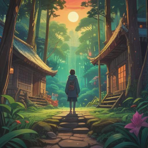 A serene illustration representing the spiritual growth from criticism, soft light emanating from the surroundings, a person reflecting thoughtfully amidst a peaceful landscape, symbols of transformation and enlightenment in the background, gentle nature elements like blooming flowers and flowing water, an aura of positivity and resilience, 4k