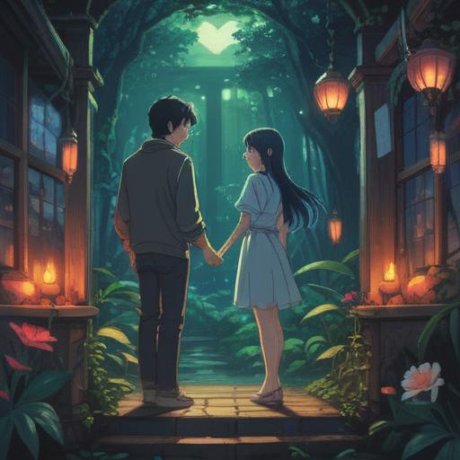 A spiritual visual representation of longing for a romantic partner, ethereal lighting, serene environment, symbolic imagery, glowing heart, mystical elements, soft pastel colors, meditative atmosphere, interconnected souls, 4k