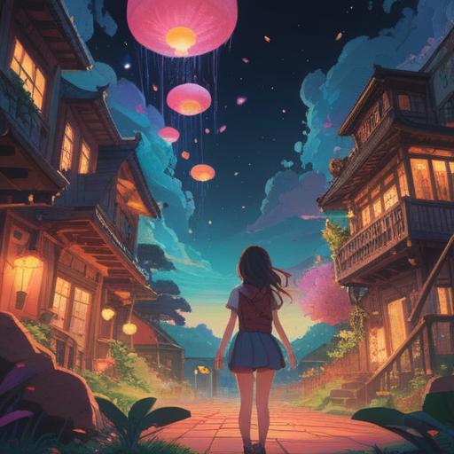 A surreal representation of a dream where a girlfriend cheats, a lucky charm in the foreground, vibrant colors, an abstract dreamscape background, emotional expressions, contrasting elements of joy and sorrow, whimsical details, symbolic imagery, 4k