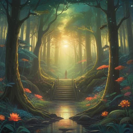 A mystical scene depicting spiritual warning signs, ethereal glowing symbols, a serene forest backdrop, soft light filtering through the trees, an aura of mystery, an observant figure looking towards the signs, signs represented as glowing runes, a sense of caution and awareness, enchanting atmosphere, 4k