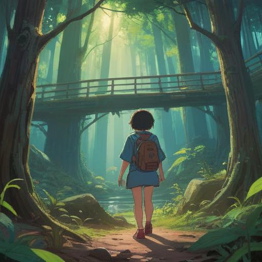 A serene, contemplative scene depicting a person reflecting on their relationship, surrounded by calming nature, soft sunlight filtering through trees, symbols of personal growth such as blooming flowers and butterflies, a sense of tranquility and liberation, represents spiritual awakening, 4k