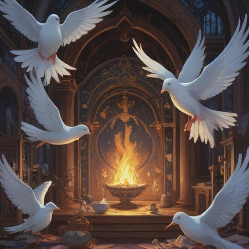 A serene and thought-provoking illustration representing anti-natalism, symbolic imagery of birth and existence, ethereal elements like doves and shadows, contrasting light and dark themes, profound expressions reflecting philosophical thoughts, harmonious nature scenery, 4k