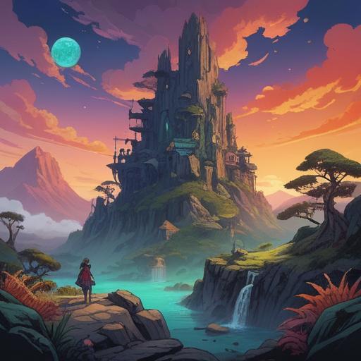 A thought-provoking illustration representing antinatalism, a symbolic lucky stone reflecting deep philosophical questions, a serene landscape with contrasting elements of life and death, soft light illuminating the stone, an introspective character contemplating the stone's significance, 4k