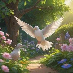 鳩が庭に来るスピリチュアルな意味を解説