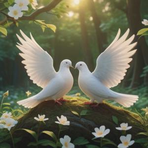 鳩2匹が現れる時のスピリチュアルな意味を解説