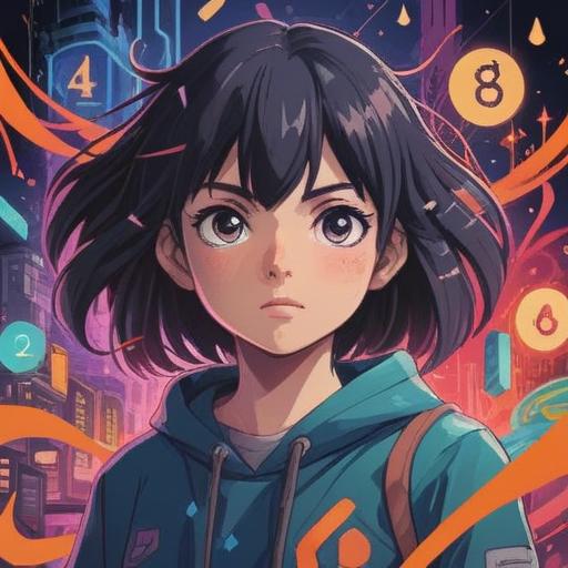 A vibrant illustration depicting the concept of self-discovery through the power of numbers, abstract shapes and numerical symbols blending harmoniously, a diverse group of people interacting with various mathematical concepts, a serene and reflective atmosphere, symbols representing personal growth and insight, bright colors, inspiring energy, engaging design, 4k