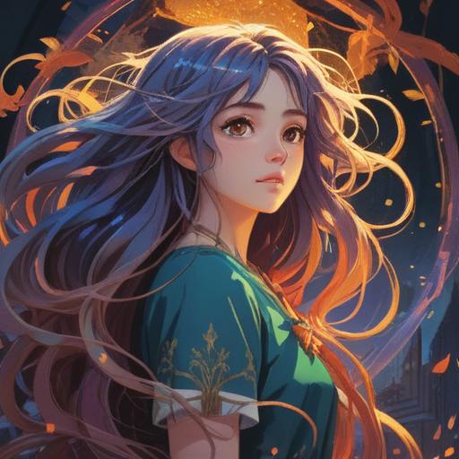 A mystical scene illustrating the spiritual significance of fallen hair strands, ethereal lighting, gentle breezes, soft focus on natural elements, a serene forest background, whispers of ancient wisdom, delicate strands glistening in the sunlight, harmonious connection to nature, 4k