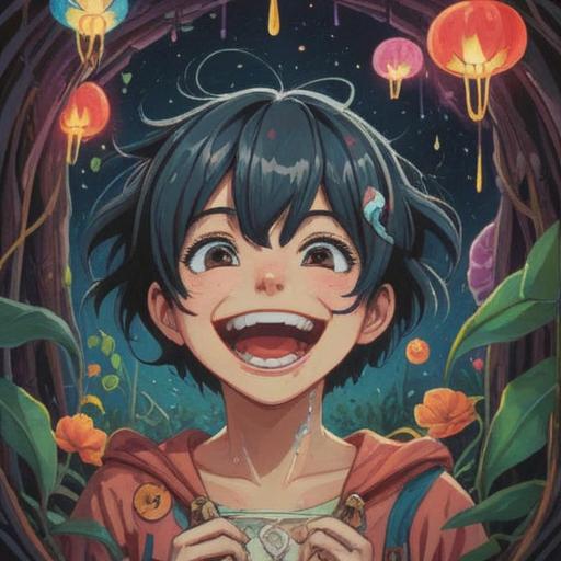 A charming illustration of a lucky charm related to a lost tooth, featuring a whimsical tooth illustration with a smiling face, surrounded by sparkling stars and a colorful background, playful elements like ribbons and clovers, a sense of joy and childhood magic, detailed textures, vibrant colors, 4k