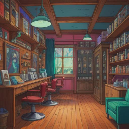 A whimsical scene of a person contemplating a haircut, vibrant salon interior, colorful hair products on shelves, motivational quotes on the walls, cheerful atmosphere, reflecting excitement and anticipation, soft natural light pouring in through the windows, playful expressions, showcasing the moment before the haircut, 4k