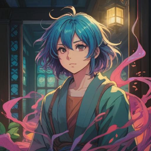 A serene moment capturing the urge to cut hair, symbolic representation of transformation and renewal, ethereal light illuminating a figure pondering their decision, flowing hair cascading down, natural elements like blossoms and gentle winds swirling around, tranquil atmosphere, harmonious balance, deep emotional resonance, 4k