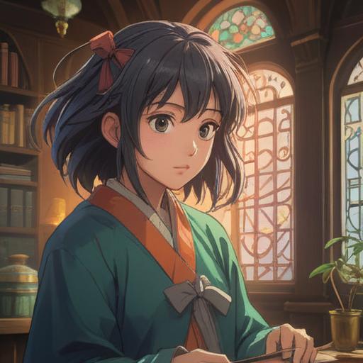 A serene moment capturing the act of cutting hair, spiritual symbols subtly integrated into the scene, soft ethereal light illuminating the surroundings, focused expression on the person's face, symbolic elements like feathers and mandalas in the background, a feeling of transformation and renewal, peaceful atmosphere, 4k