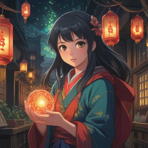 A mystical object symbolizing fortune, surrounded by vibrant, colorful energy, intricate patterns representing luck, an ethereal glow emanating from the item, set against a serene backdrop of nature, harmonious balance, emphasizing natural beauty, alluring and magical atmosphere, 4k