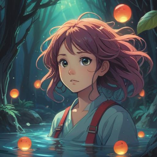 A mystical scene depicting the spiritual signs of neglecting hair washing, ethereal lighting, a serene atmosphere, subtle hints of negative energy, a symbolic representation of unclean hair, a figure in contemplation, surrounded by swirling colors, nature elements reflecting inner turmoil, 4k