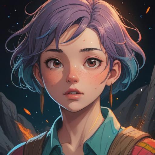 A detailed illustration showcasing acne on the hairline, representing a spiritual good sign, vibrant colors, harmonious composition, ethereal background, symbolic elements reflecting positivity, close-up of the skin texture, uplifting atmosphere, 4k