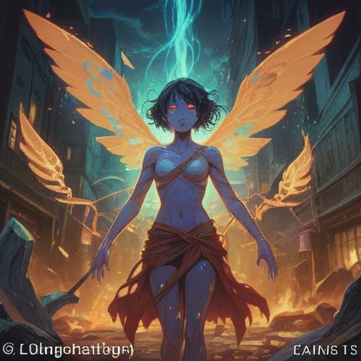 A symbolic representation of skin breaking out, spiritual significance, inner turmoil manifesting as skin imperfections, ethereal glow around the figure, reflecting emotional distress, nature elements intertwined with human form, vibrant colors, contrast between chaos and serenity, dreamlike atmosphere, healing journey, 4k