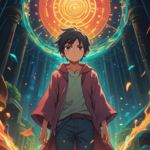 A spiritual scene depicting a glowing person radiating positive energy, surrounded by ethereal light and soft auras, illustrating harmony and well-being, serene expression, nature elements in the background, warm colors, uplifting atmosphere, serene and meditative vibe, 4k