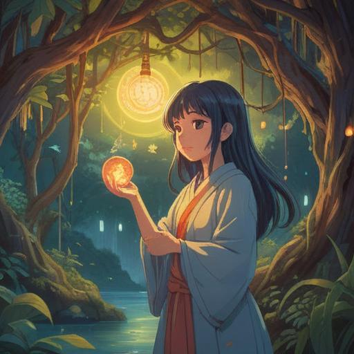 A serene and mystical illustration, soft ethereal light, a person experiencing a deep connection with their spirit, gentle textures of skin, swirling energy around them, nature-inspired elements, tranquil atmosphere, harmonious colors, enlightening experience, 4k