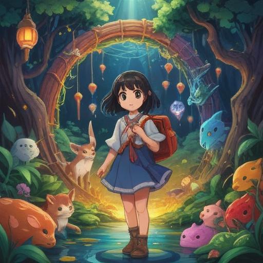 A whimsical illustration of a lucky charm that represents a strong bond, vibrant colors, intertwined objects symbolizing connection, a serene setting with soft lighting, elements of good fortune and positivity, enchanting atmosphere, detailed textures, uplifting vibes