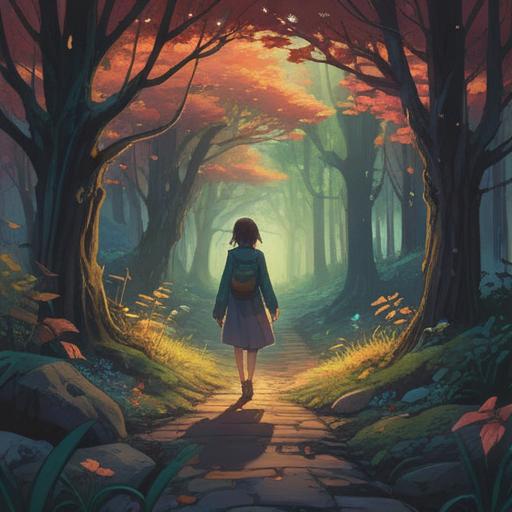A serene illustration of a person walking away from a darkened figure, subtle signs of emotional detachment in the surroundings, ethereal light illuminating the scene, soft whispers of wind suggesting spiritual warnings, vibrant colors fading to muted tones, introspective atmosphere, symbolic elements like wilting flowers, subtle aura of isolation, 4k