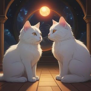 白猫2匹が持つスピリチュアルな意味を解説