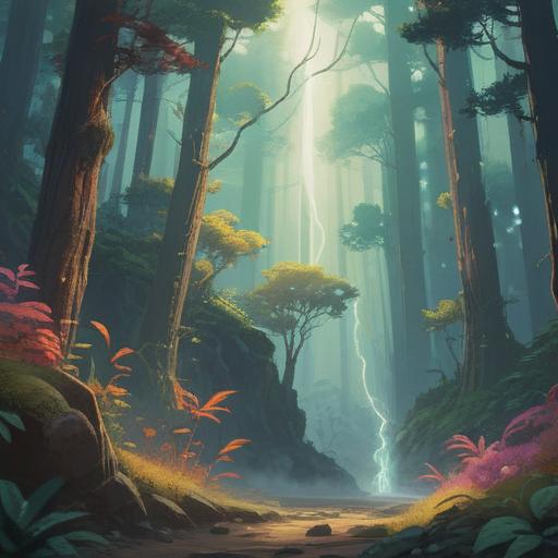 A mysterious scene depicting white smoke appearing, ethereal presence, spiritual signs in the air, a serene forest backdrop, a gentle breeze rustling the leaves, symbols subtly emerging from the smoke, peaceful atmosphere, hint of caution, soft lighting, 4k