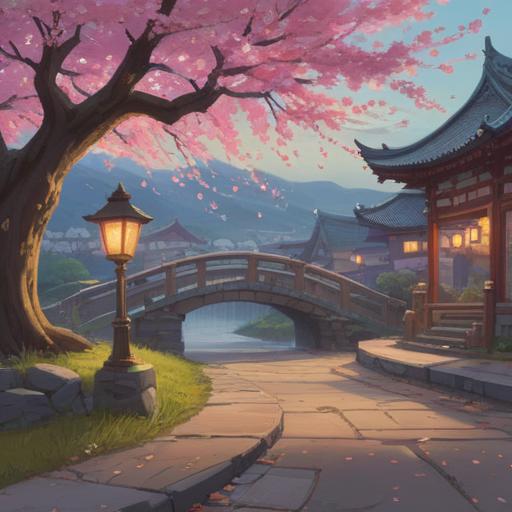 A serene scene of blooming plum blossoms, symbolic spiritual signs represented by ethereal lights, gentle breeze rustling petals, a tranquil garden setting, soft sunlight filtering through branches, a sense of awakening and renewal, peaceful atmosphere, harmonious colors, 4k
