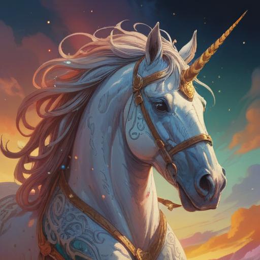 A serene and mystical scene depicting the Horse-Head Kannon, surrounded by ethereal light, symbolizing spiritual guidance and protection, a tranquil landscape with lush greenery and gentle flowing water, vibrant colors enhancing the spiritual atmosphere, intricate details on the Kannon statue, soft clouds in the sky, peaceful expression on the deity's face, 4k