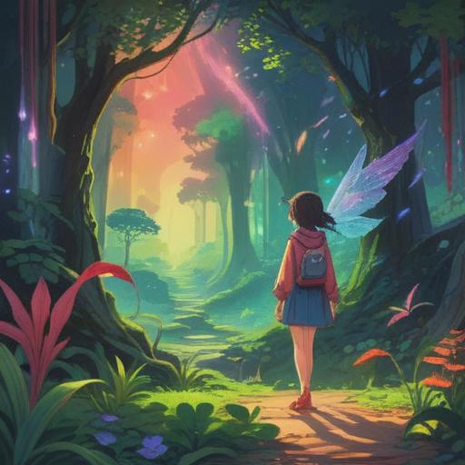 A serene and uplifting scene depicting a person with a peaceful expression, surrounded by ethereal light, symbolic representation of growth and transformation, abstract elements illustrating self-discovery, nature motifs, butterfly imagery signifying change, harmonious environment, gentle colors, inviting and positive atmosphere, 4k