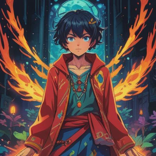 A vibrant and colorful depiction of a person wearing flamboyant clothing, surrounded by a glowing aura, symbolizing spiritual positivity, intricate patterns on the clothes reflecting diverse cultures, a serene and enlightening background with soft light rays, an atmosphere of joy and harmony, 4k