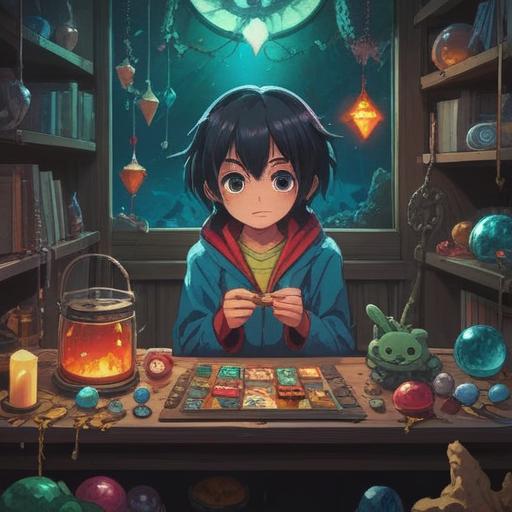 A vibrant illustration showcasing lucky items that enhance personal brilliance, a colorful assortment of charms and talismans, sparkling gems and crystals reflecting light, a serene setting filled with glowing plants and magical elements, inspiring atmosphere, detailed textures, 4k