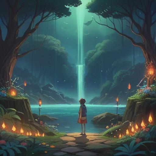 A mystical depiction of the spiritual significance of year-end and new year ailments, ethereal elements, harmony of nature, symbolic representations of health and recovery, ambient lighting, reflections of introspection and renewal, interconnectedness of body and spirit, soothing atmosphere, thoughtful visual narrative, 4k