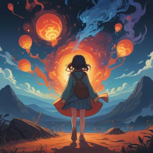 A serene and ethereal illustration representing the spiritual meaning of feeling warmth from the beginning of the year, symbolic representation of new beginnings, a tranquil sunrise illuminating the horizon, nature awakening with vibrant colors, a person meditating peacefully, surrounded by gentle energy flows, harmonious vibes, 4k